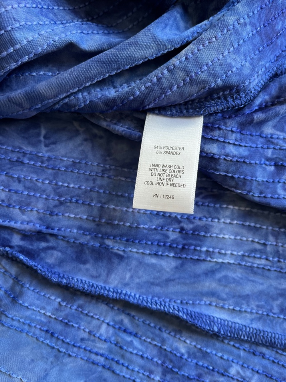 Sequin Embellished Scoop Neck Midi Dress Blue Fit Flare Women's 2X Fairy Date - Picture 11 of 14